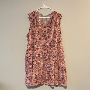 Sonoma Pink Floral Mini Dress